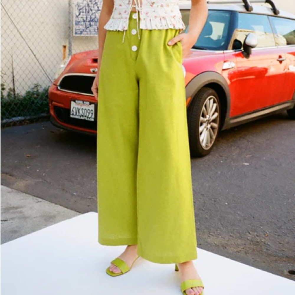 Lisa Says Gah Olive Green “Elaine Pant”